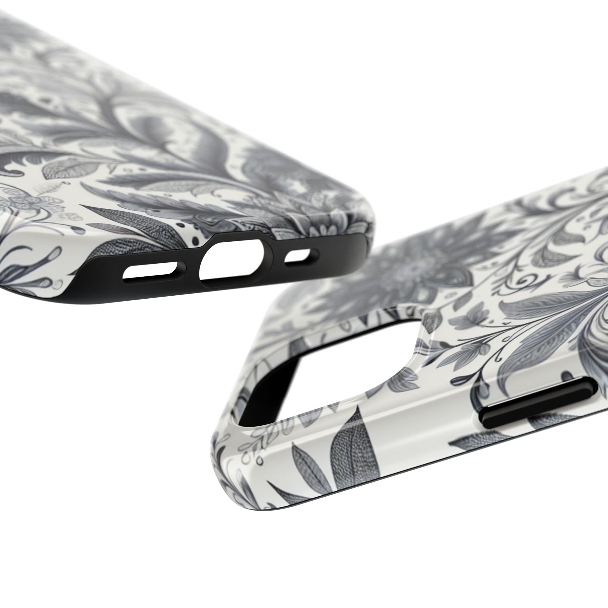 Floral Tough Phone Cases, Durable Phone Cover, Stylish Floral Design, Gift for Her, Trendy Tech Accessories, Birthday Present