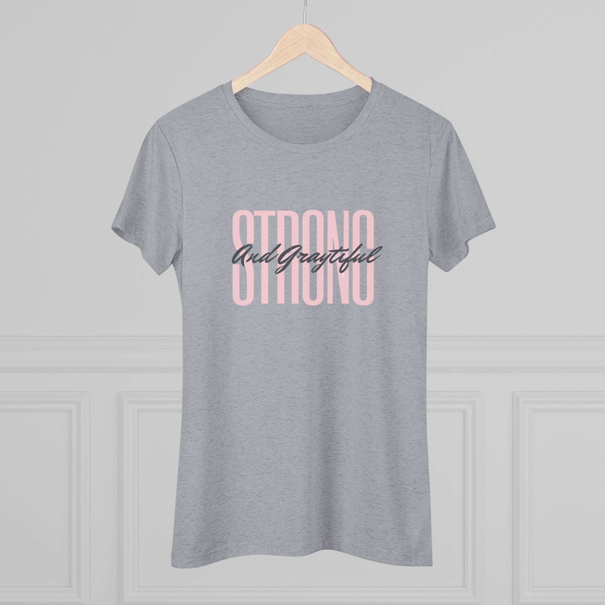 Strong and Graytiful Women's Triblend Tee