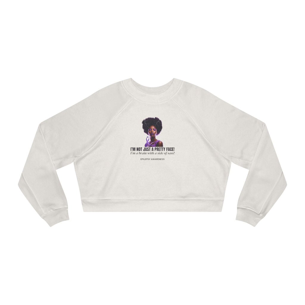 Sassy Brain Women's Cropped Fleece Pullover