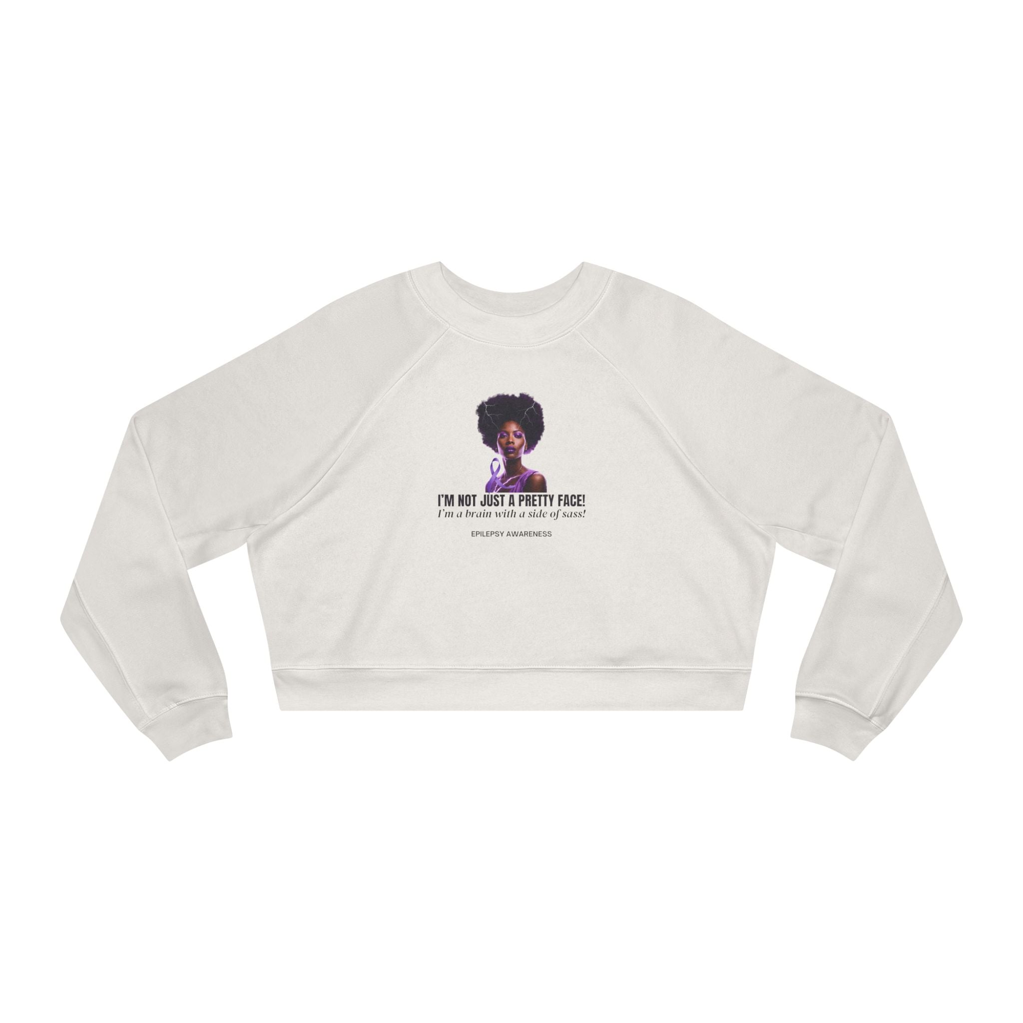 Sassy Brain Women's Cropped Fleece Pullover