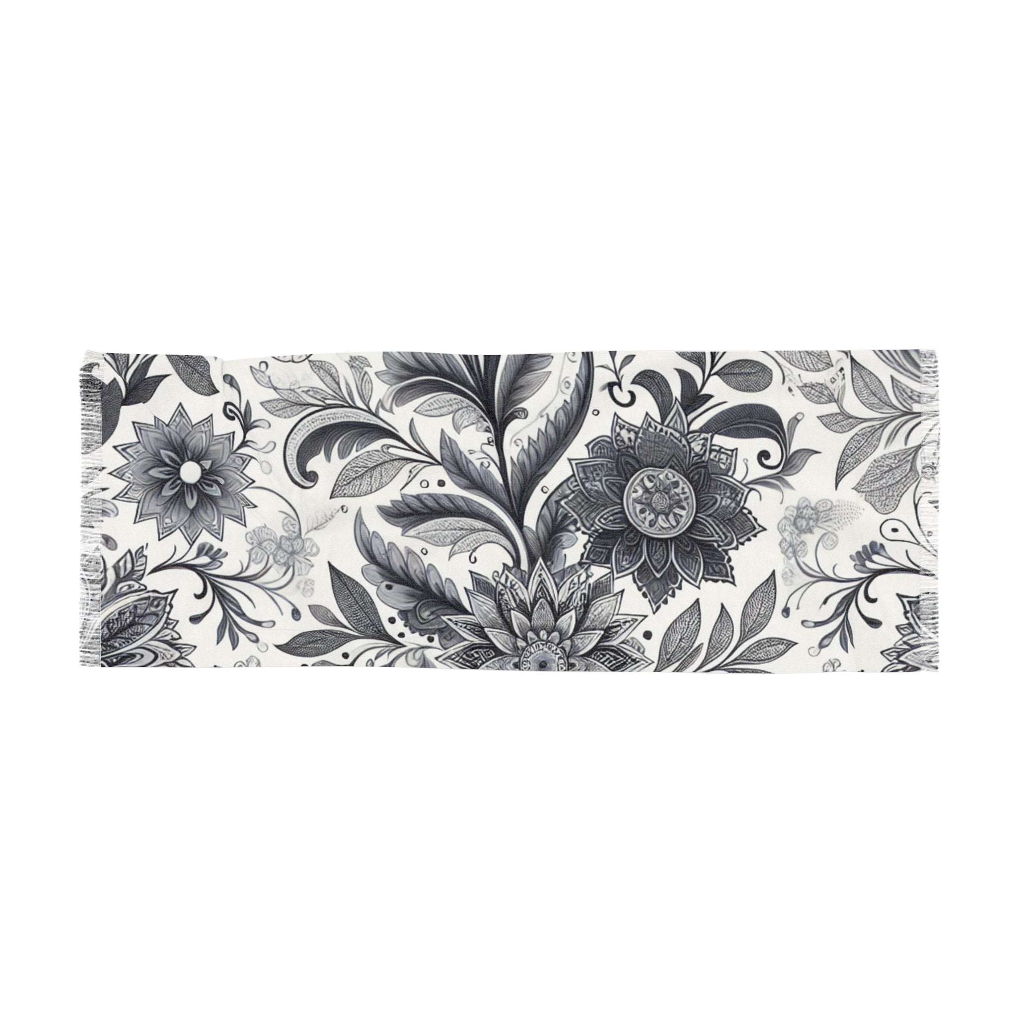 Elegant Floral Light Scarf | Fashion Accessory, Spring Outfit, Festival Wear, Gift for Mom, Trendy Wrap