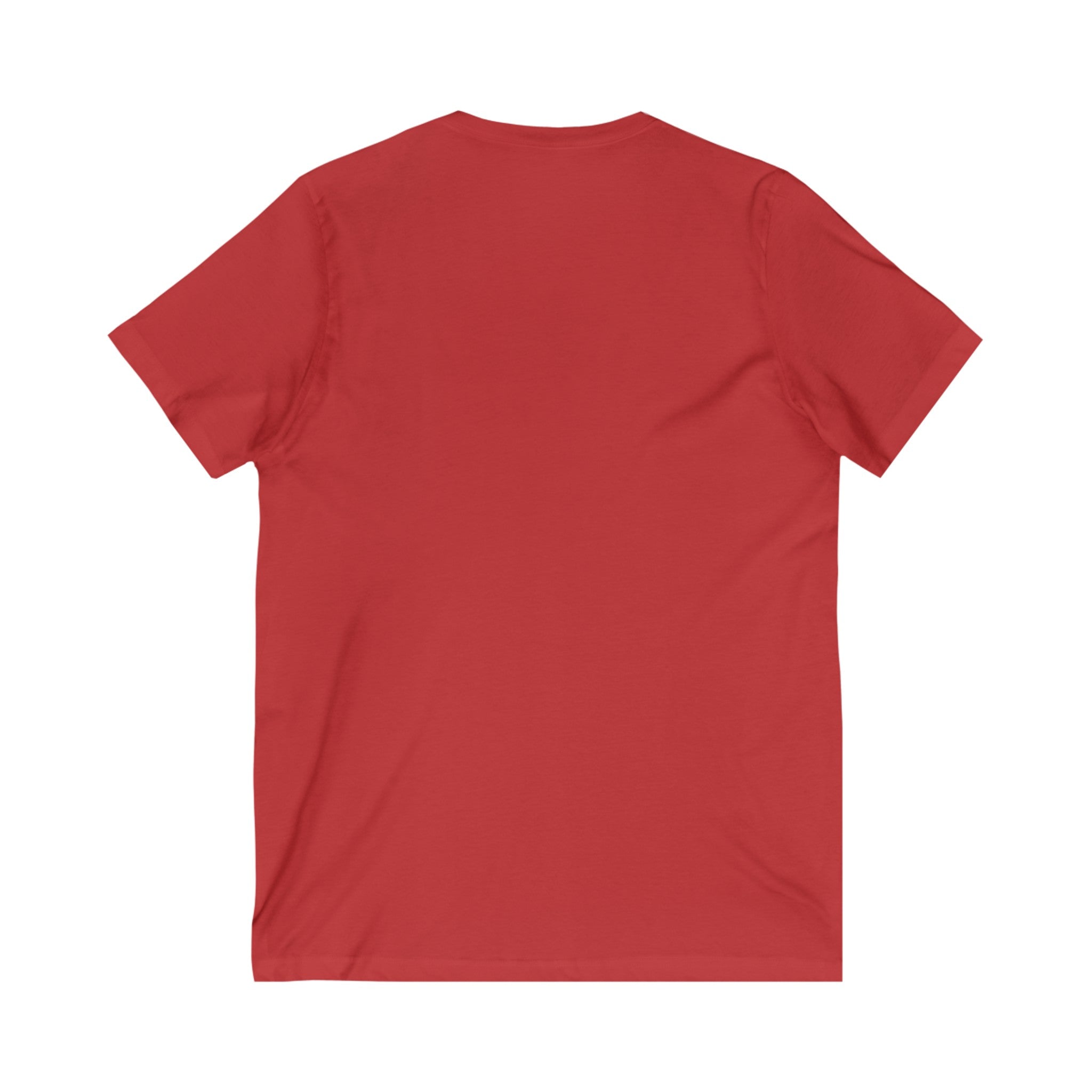 Unisex Jersey Short Sleeve V-Neck Tee Gray word puns