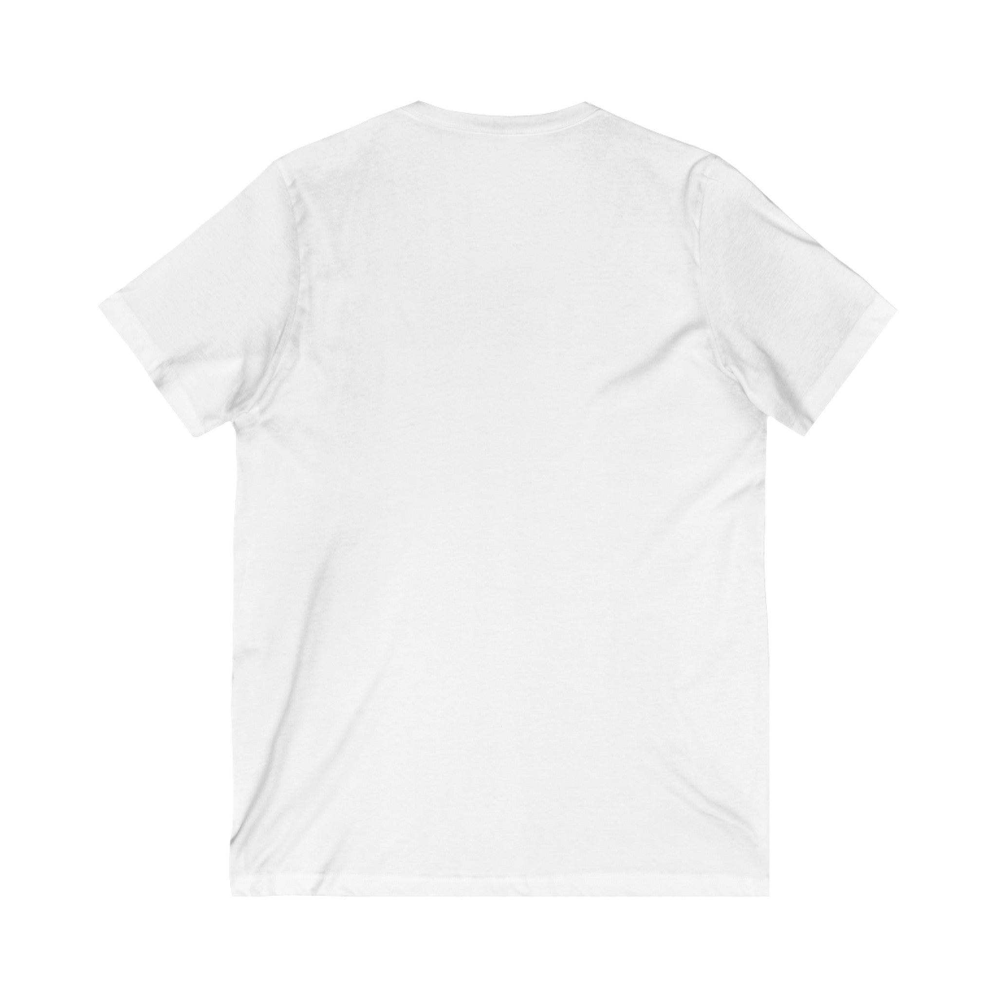 Unisex Jersey Short Sleeve V-Neck Tee Gray word puns