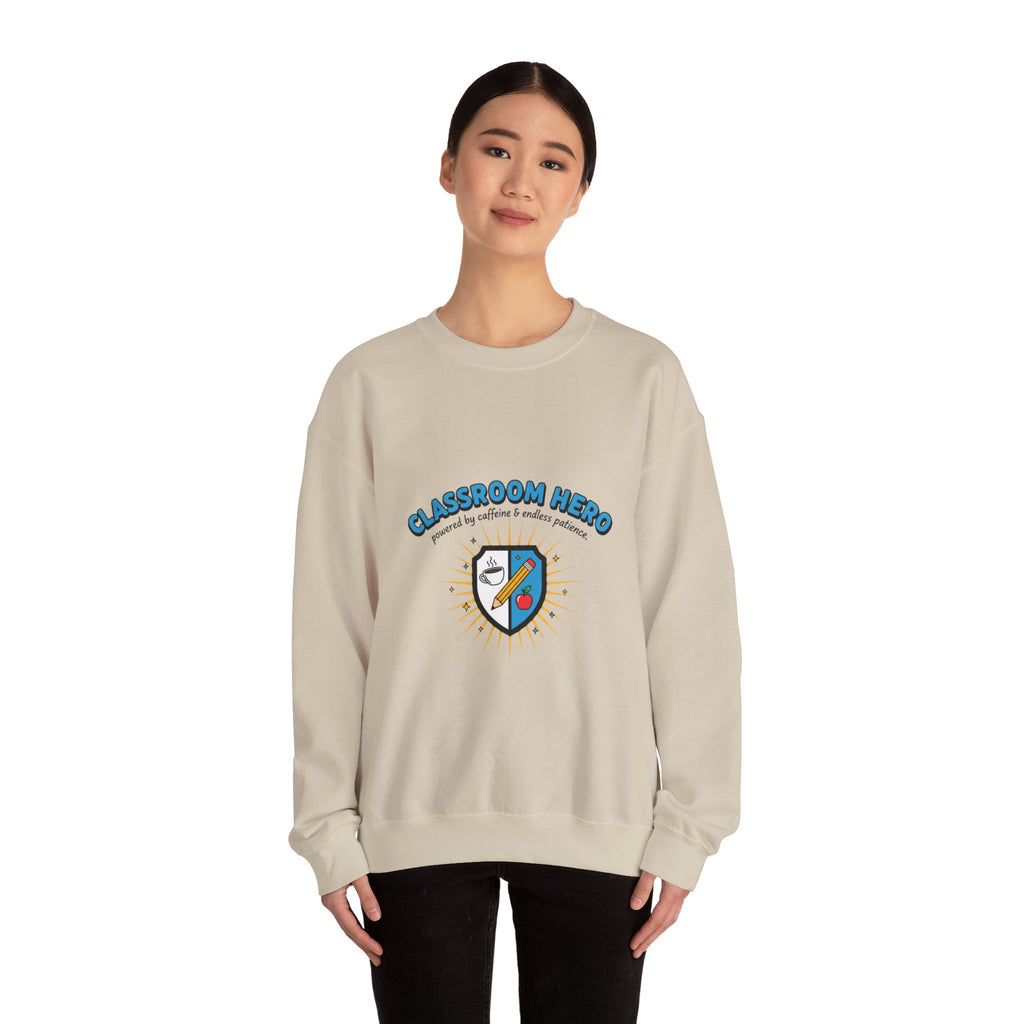 Classroom Hero Crewneck Sweatshirt | Teacher Appreciation, Teacher Life