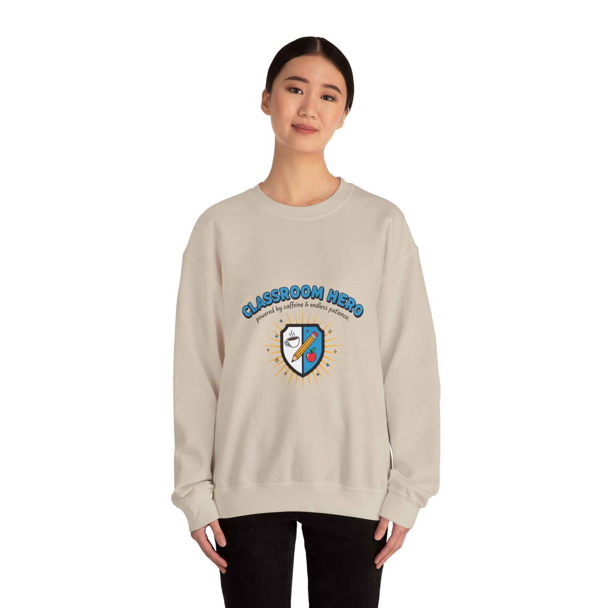 Classroom Hero Crewneck Sweatshirt | Teacher Appreciation, Teacher Life