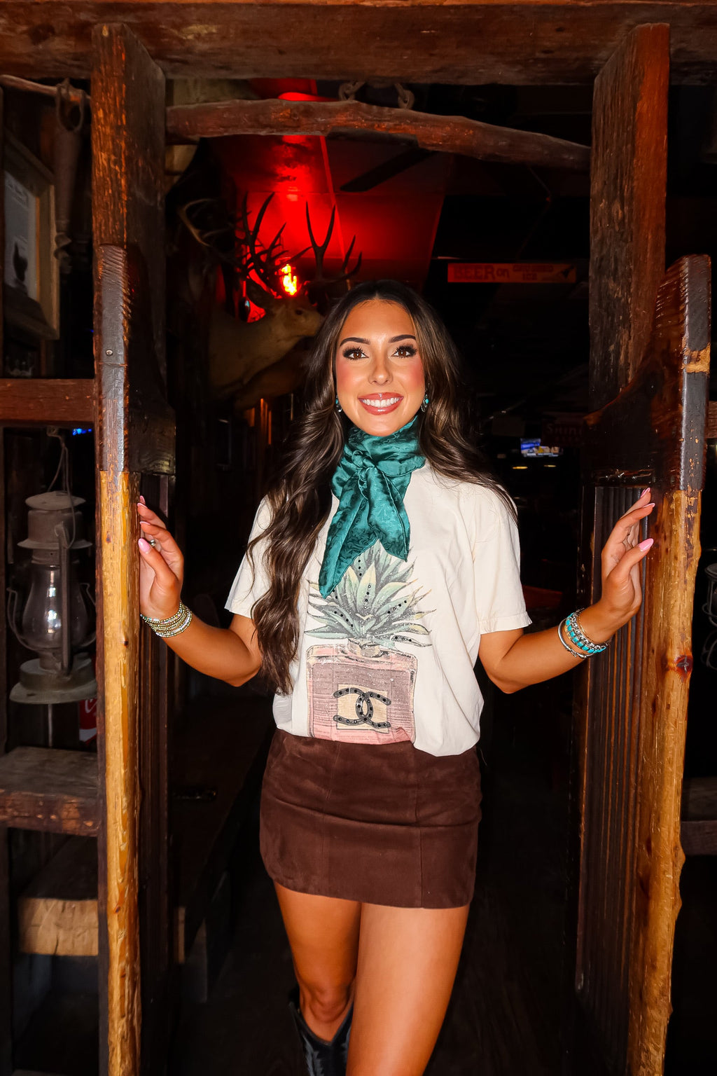 AGAVE GLITZ TEE | CREWNECK