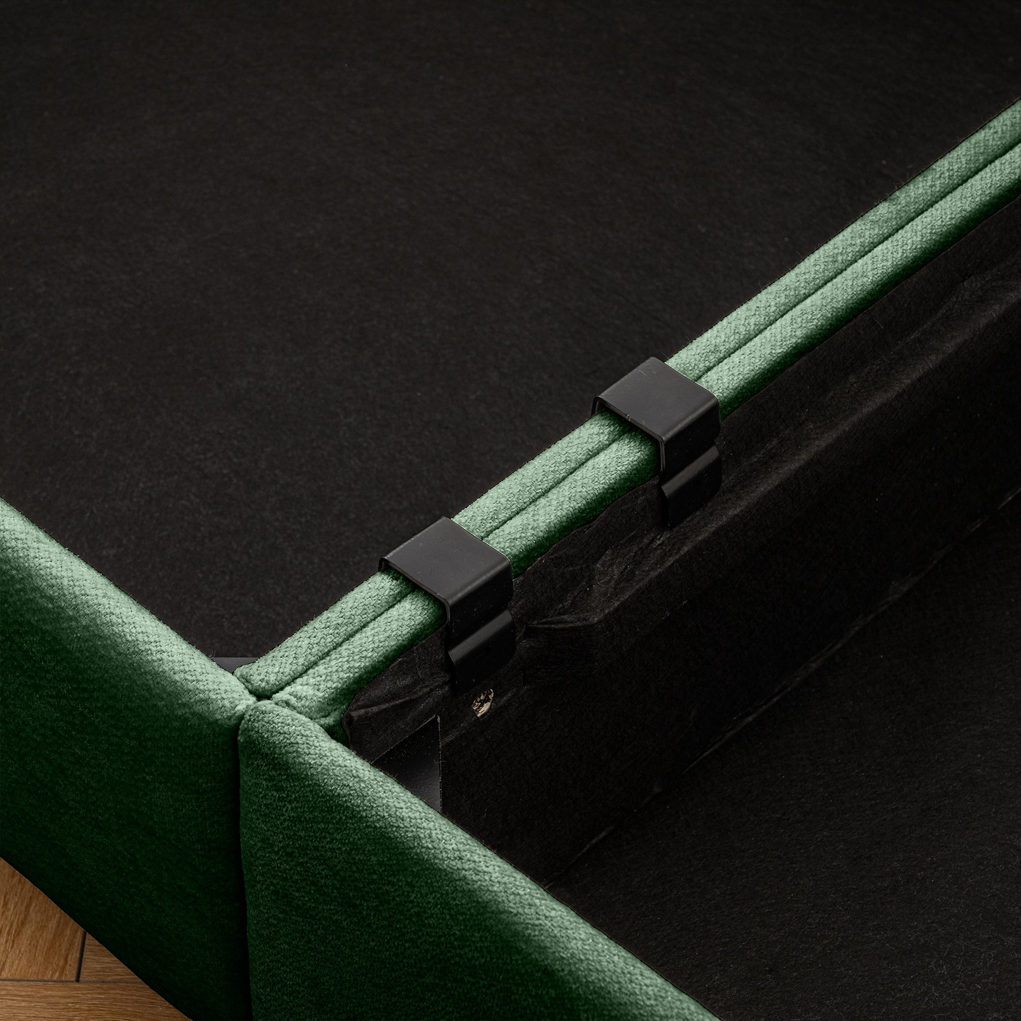 Modular Sectional Sofa with Storage, Cylindrical Backrest and Armrests Deep Comfortable Seating,Durable and Supportive for Living Room,4 Seat Sofa,Green