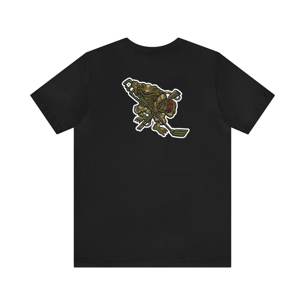 Metal Detector Shotgun Engi Frog - Back Print - Short Sleeve Tee