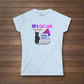 90's Cat Lady Graphic Tee - Fun Retro Style for Cat Lovers