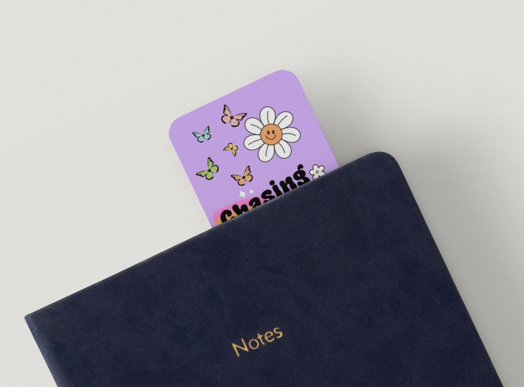 90’s Vibes Glossy Double-Sided Bookmark, 2” x 6”