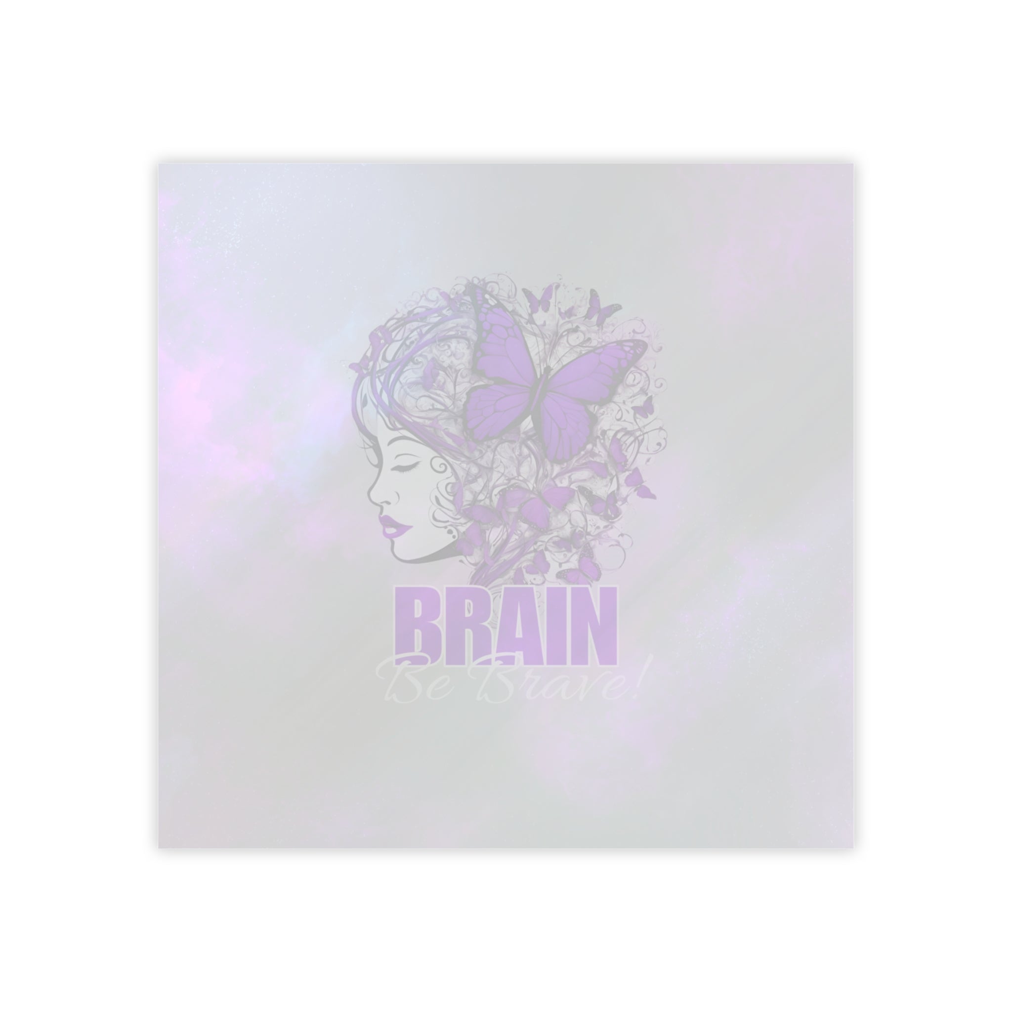 Purple Brain Be Brave Post-it® Note Pads
