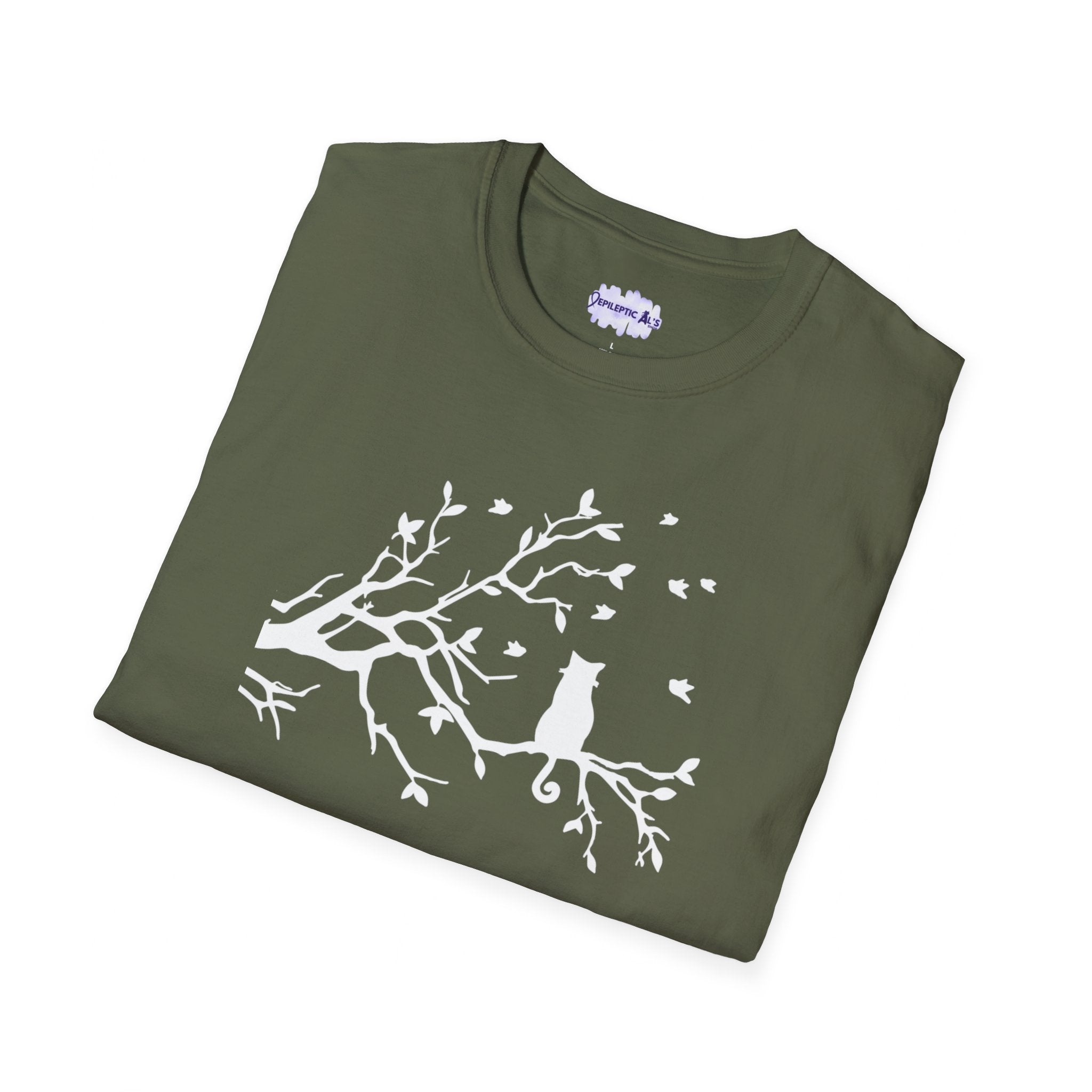 Cat in a Tree Unisex Softstyle T-Shirt