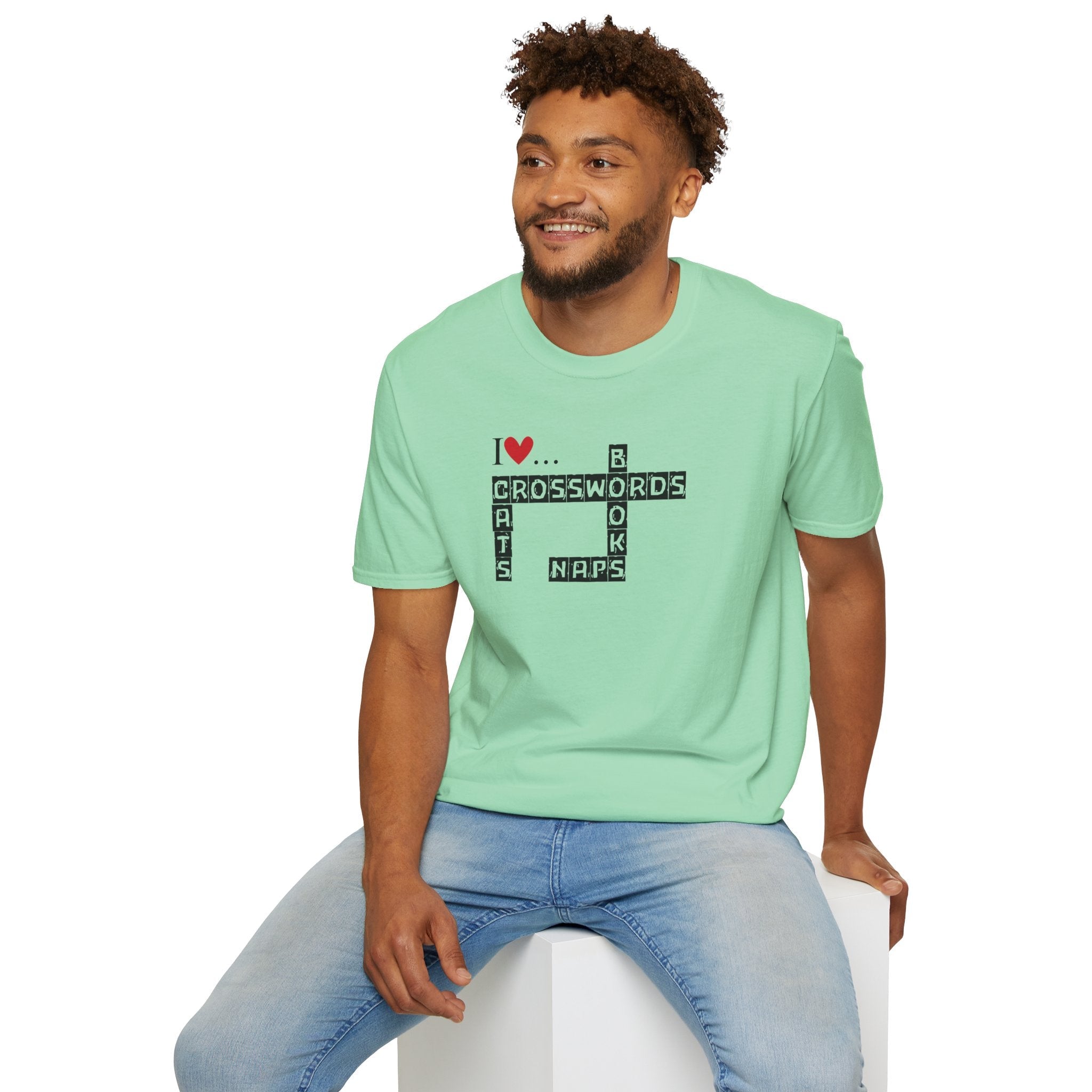 Crosswords and Cats Unisex Softstyle T-Shirt