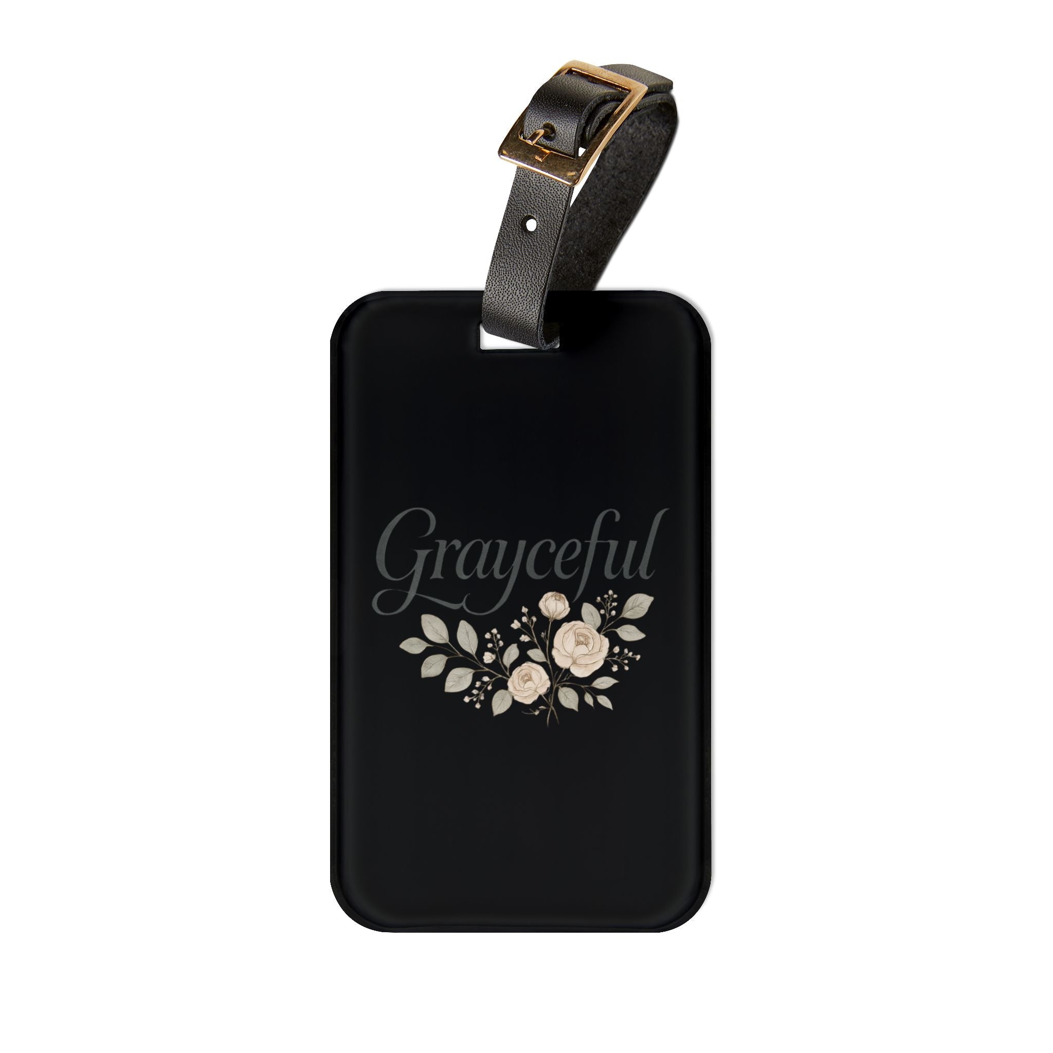 Elegant Floral Luggage Tag, Travel Accessory, Customizable Gift, Travel Essentials, Adventure Tag, Floral Design