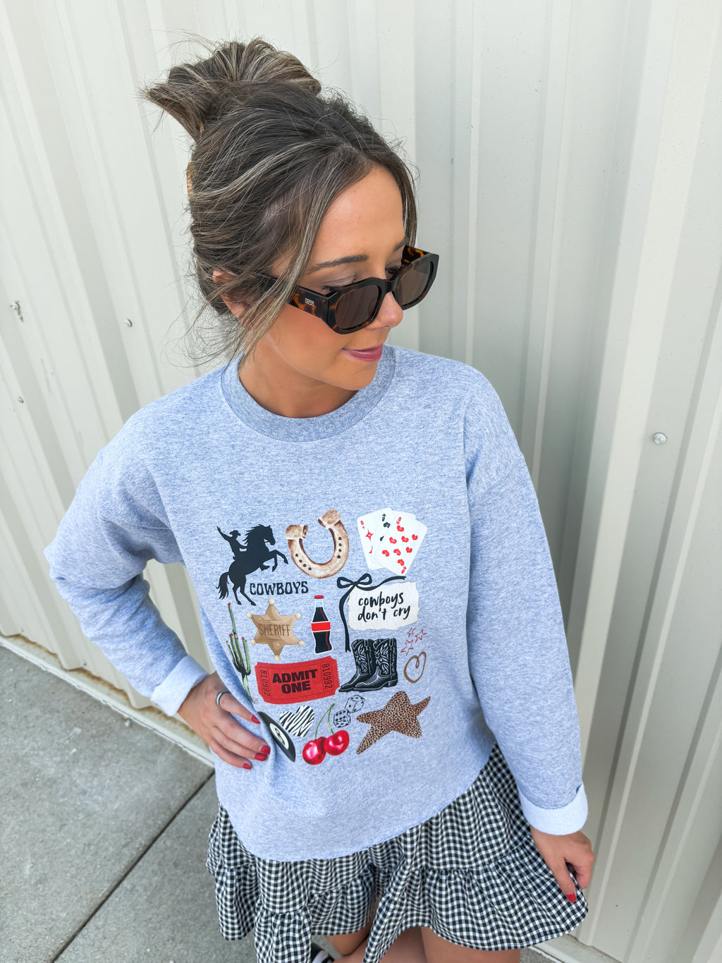 cowboys don't cry sweatshirt