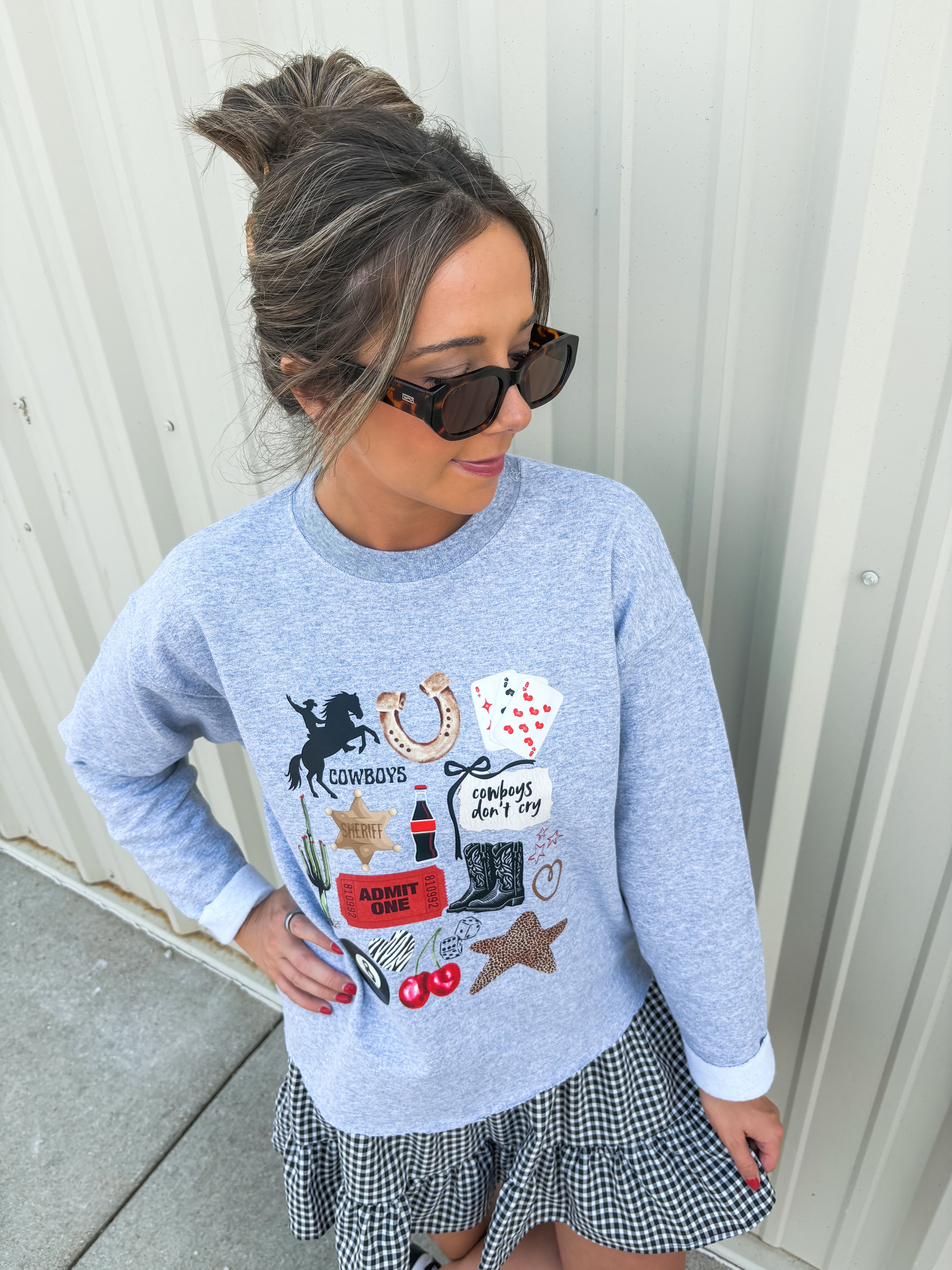 cowboys don't cry sweatshirt