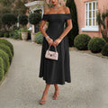 Elegant Tube Top Off-shoulder Dress Dress