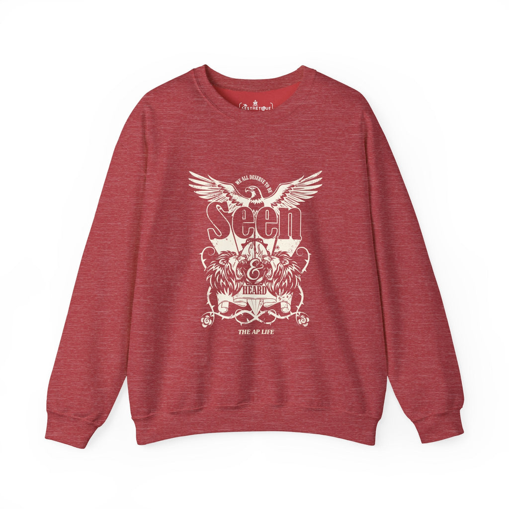 We All Deserve to be Seen & Heard - Adult Unisex Heavy Blend™ Crewneck Sweatshirt