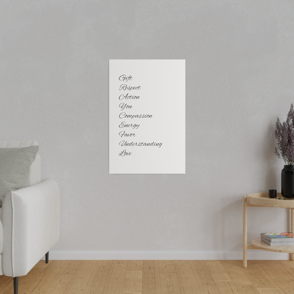 Matte Canvas, Stretched, 0.75"