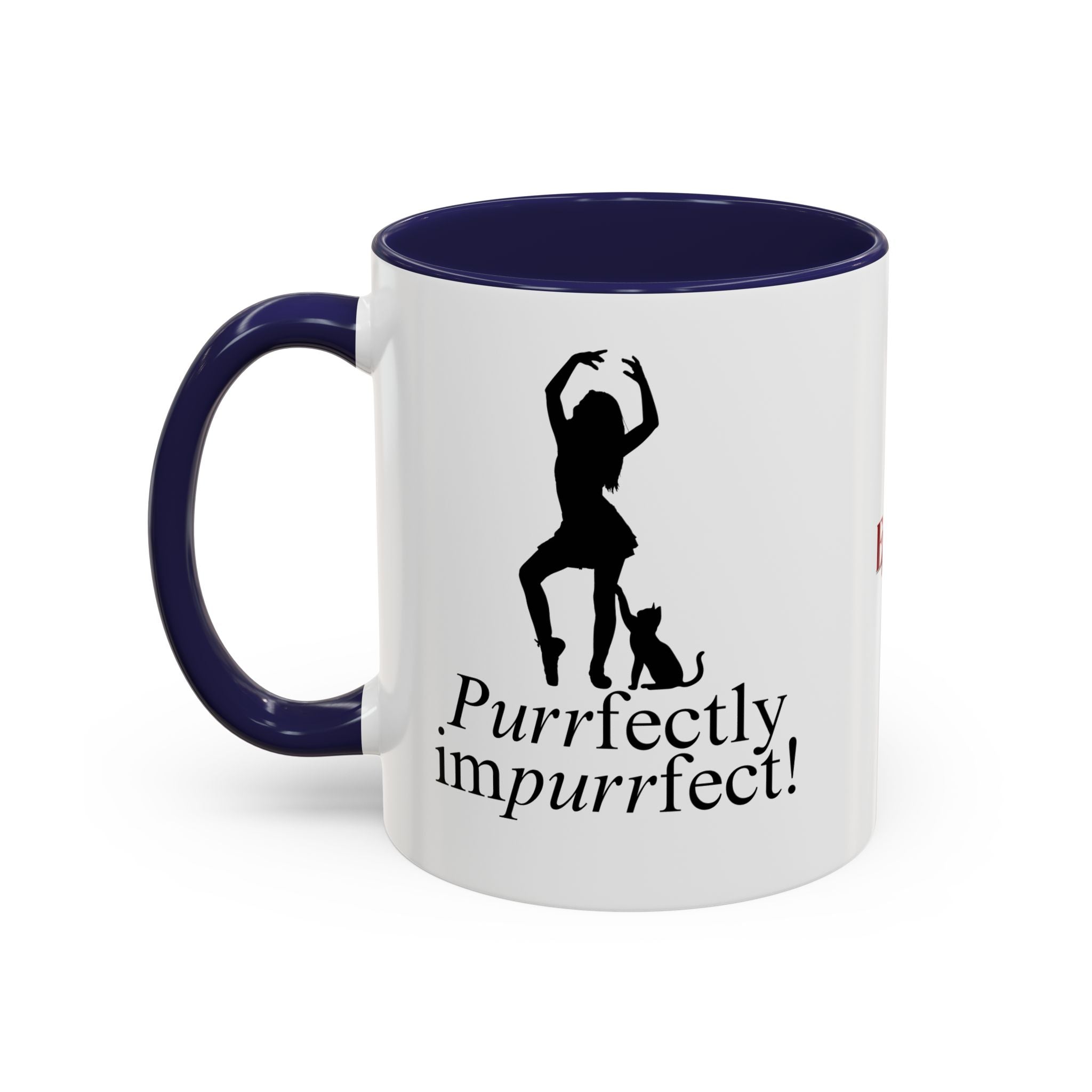 Purrfectly Impurrfect Accent Coffee Mug (11, 15oz)
