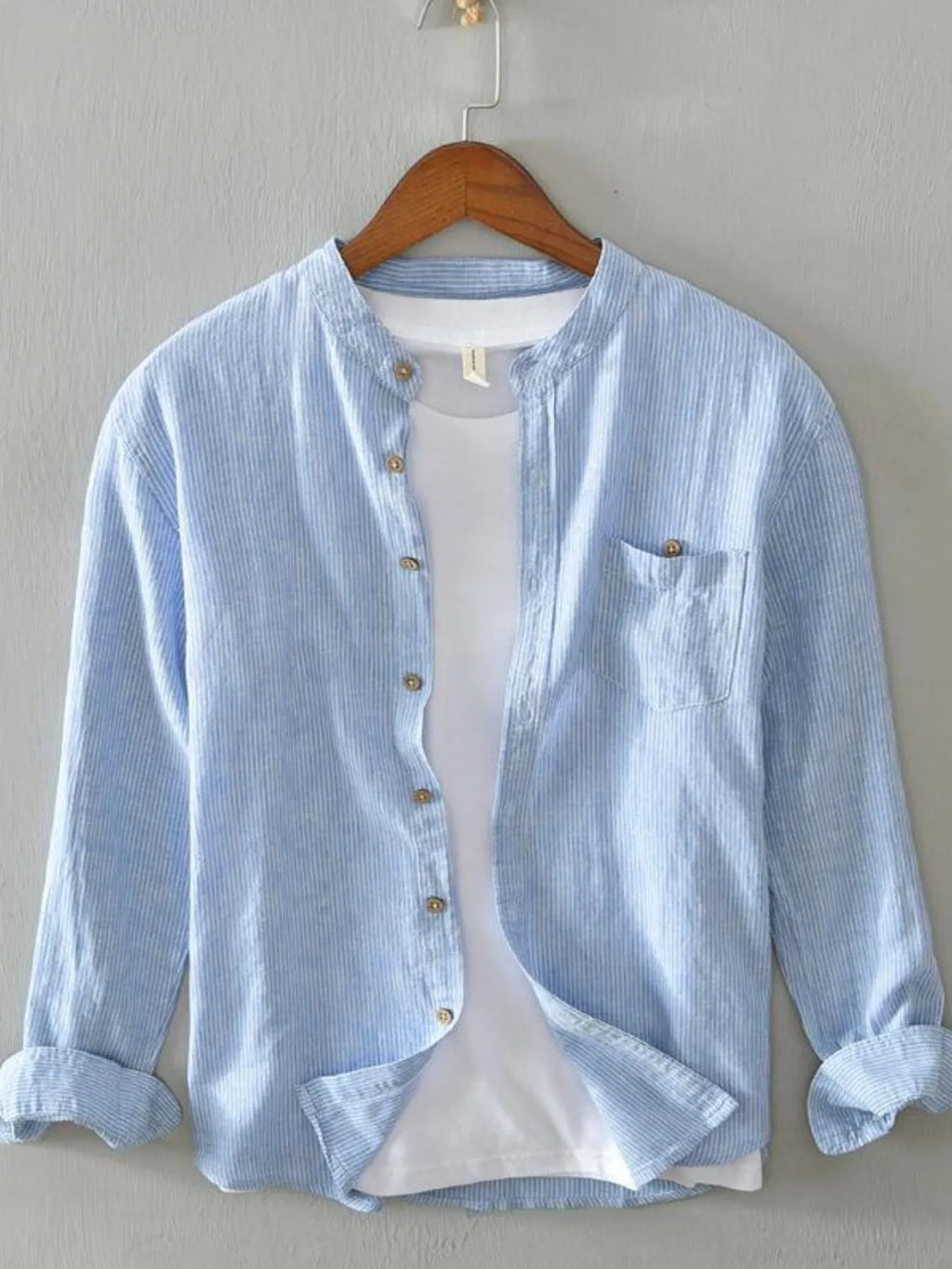Button Up Long Sleeve Shirt Plus Size