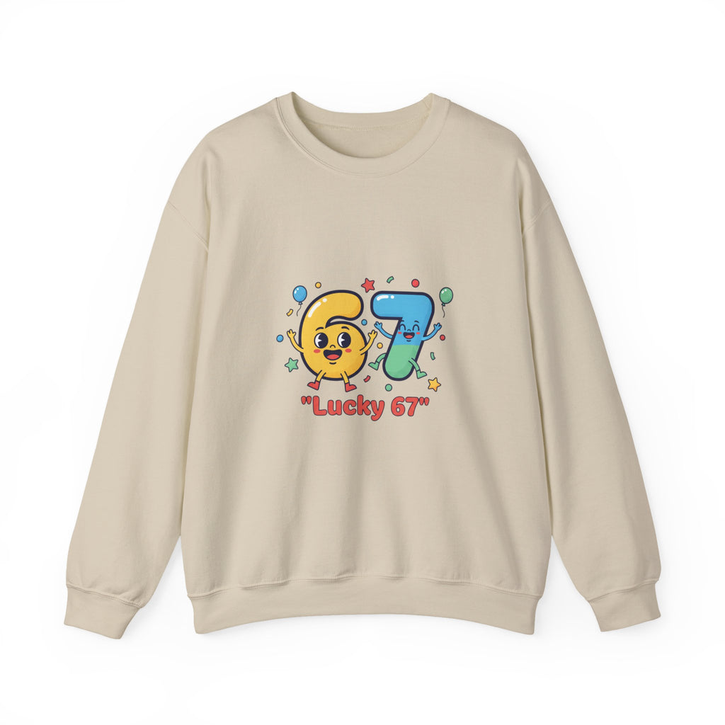 67 Meme Crewneck Sweatshirt | random number meme, absurdist humor