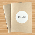 Dot Grid Kraft Travelers Notebook Insert - A6 - Dot Grid - Fountain Pen Friendly Notebook - Hand-Stitched Binding