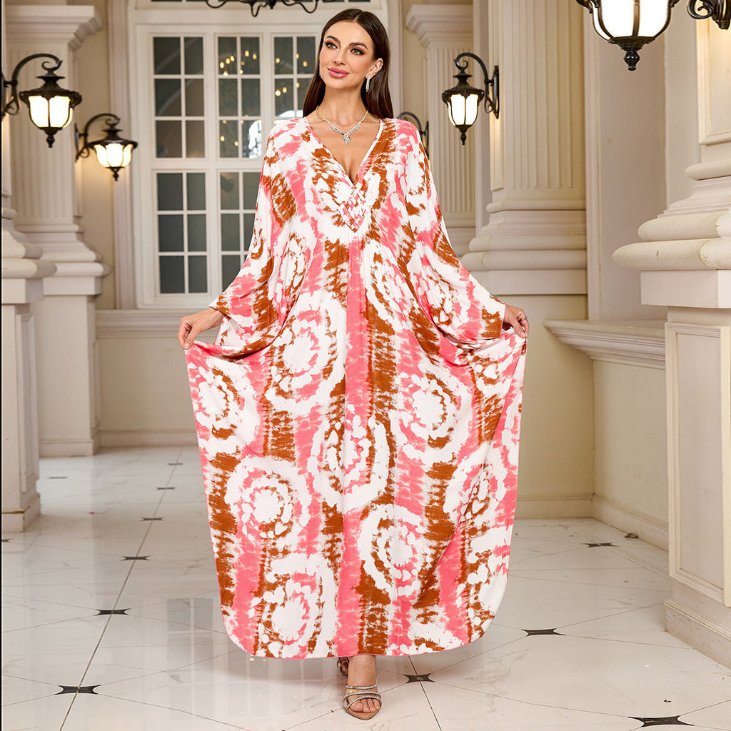 Fashion Personalized Cotton Printed Beach Dress Women