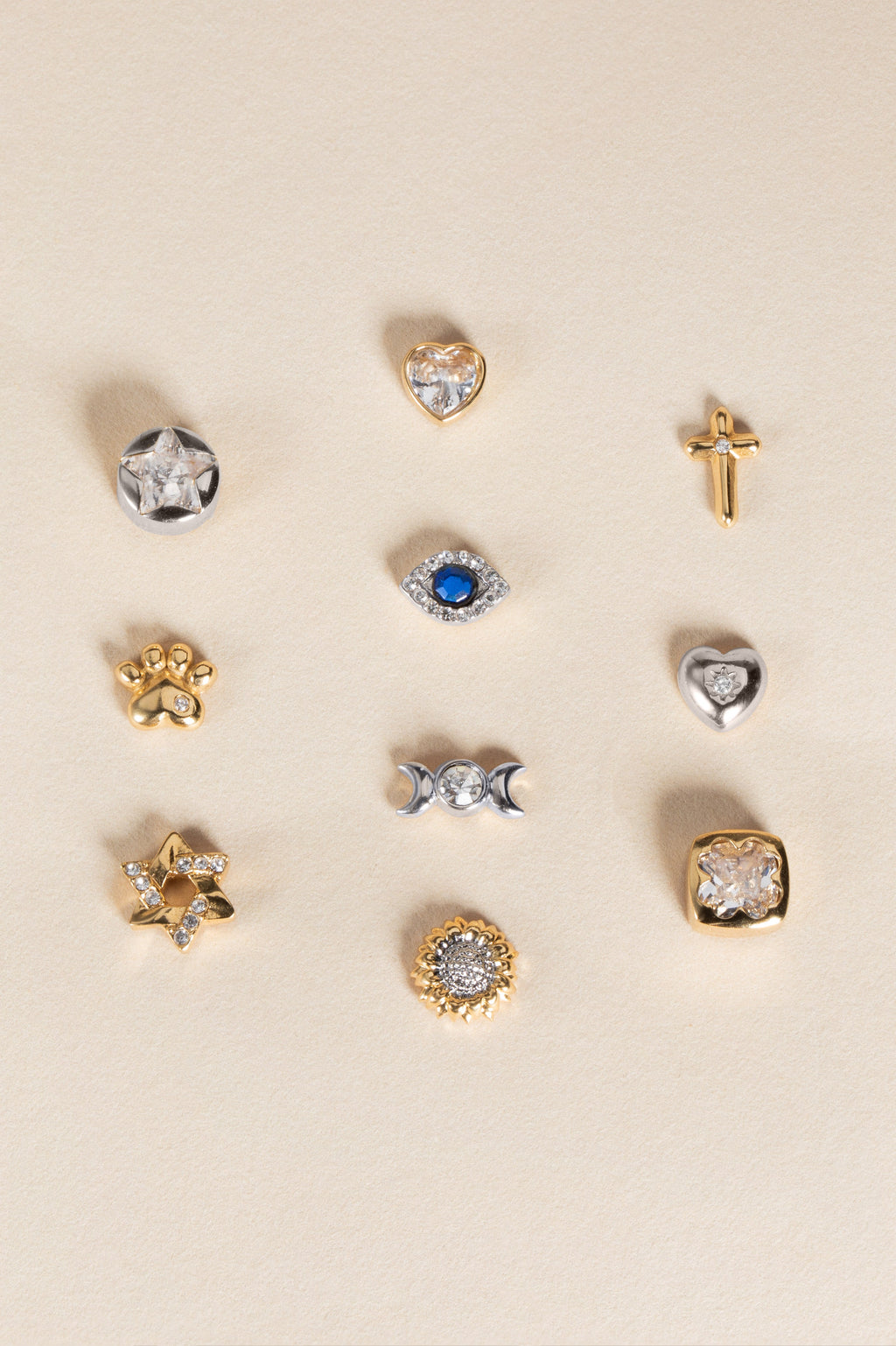 Crystal Heart Mini Stud Earrings