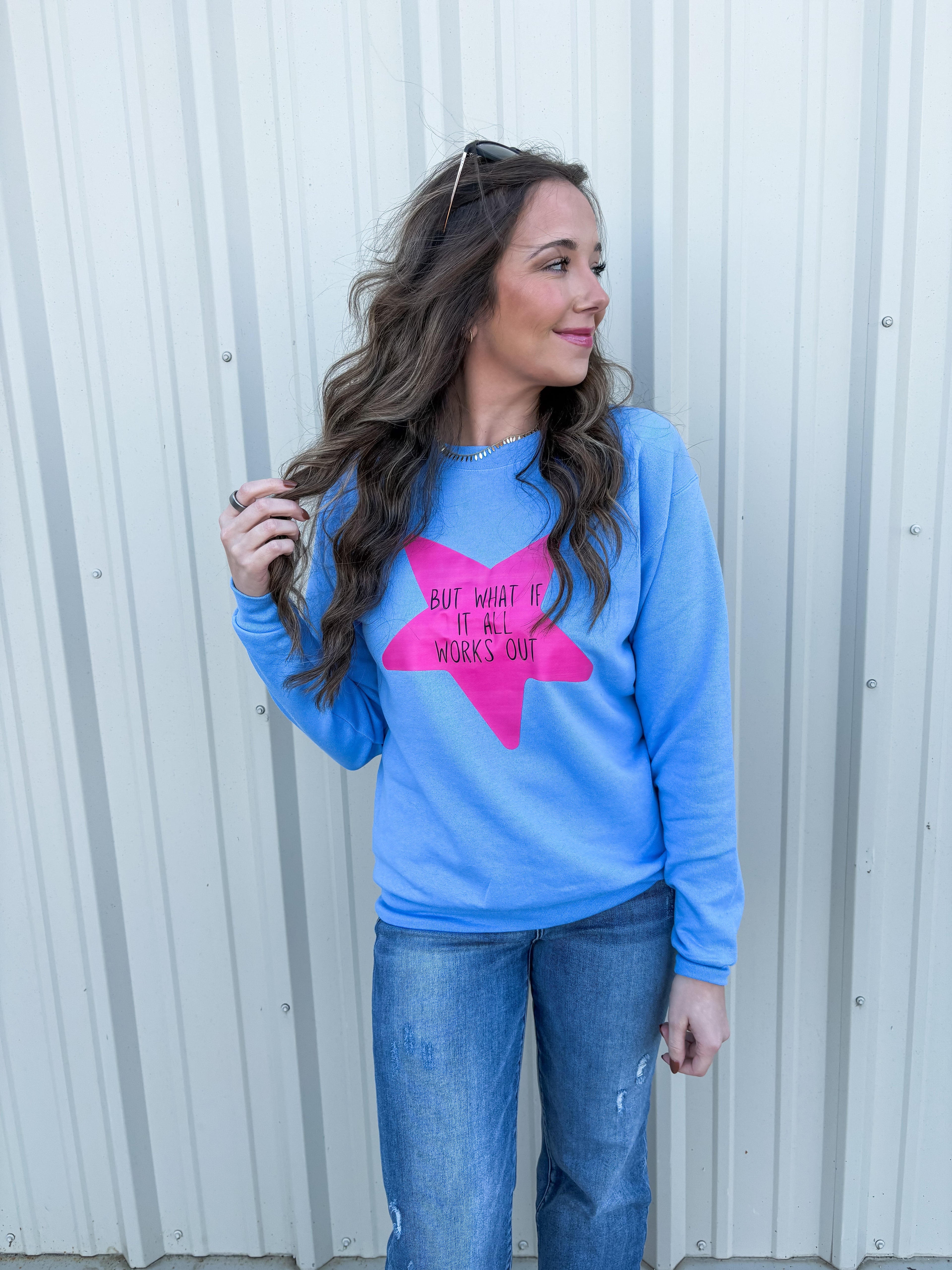 all works out sweatshirt