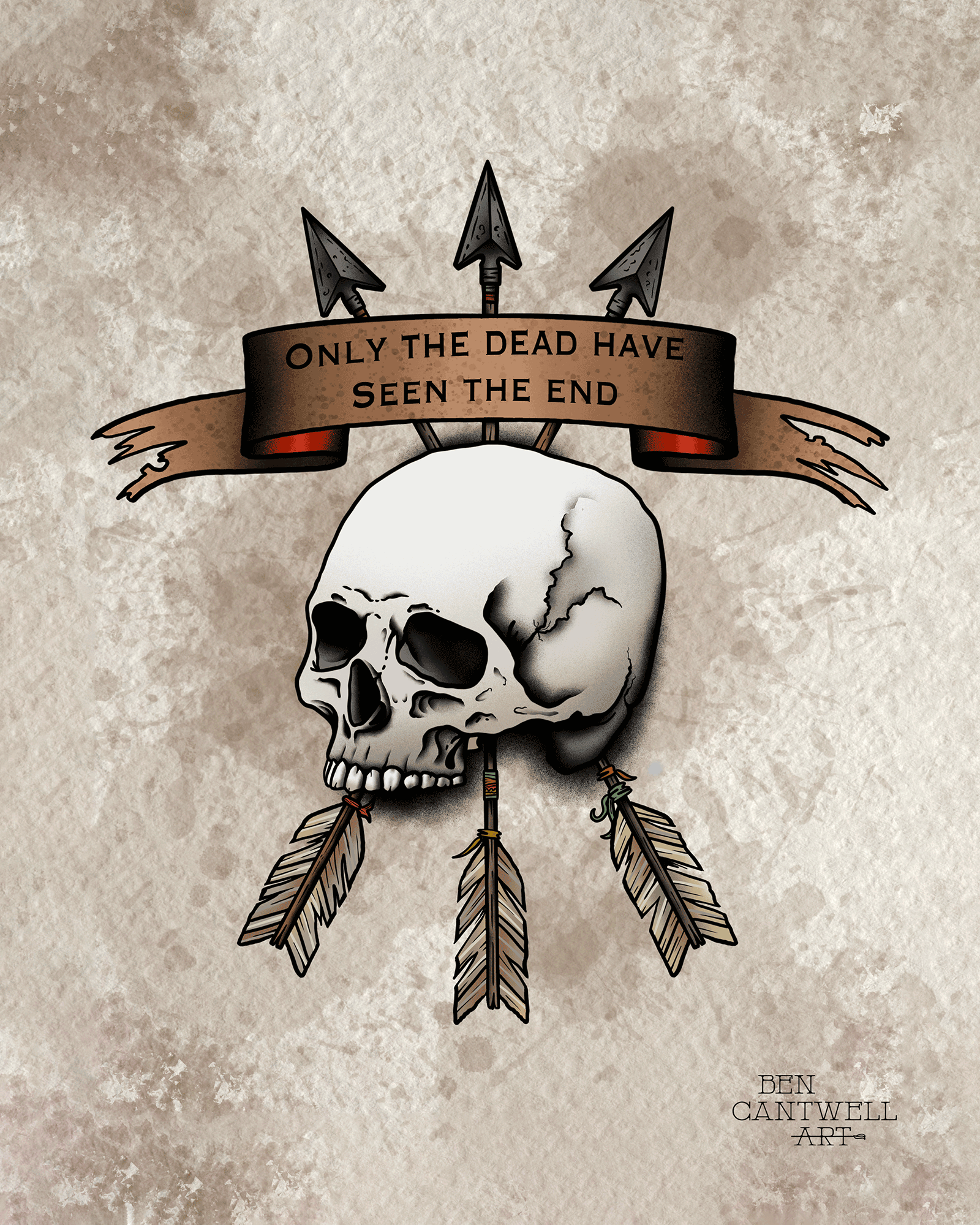 Only The Dead Have Seen The End, Skull and Arrows