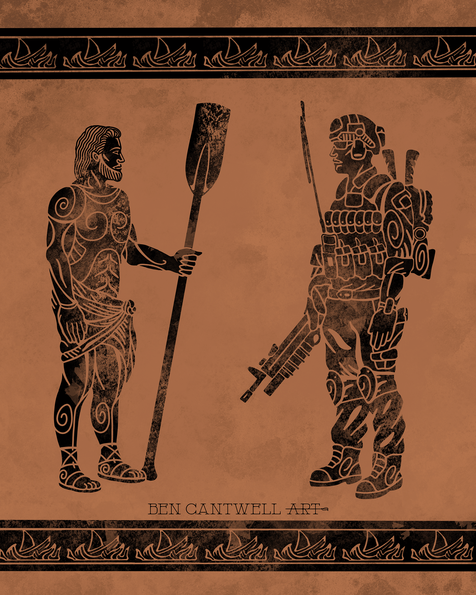Ancient and Modern Warrior - Odysseus and the Oar