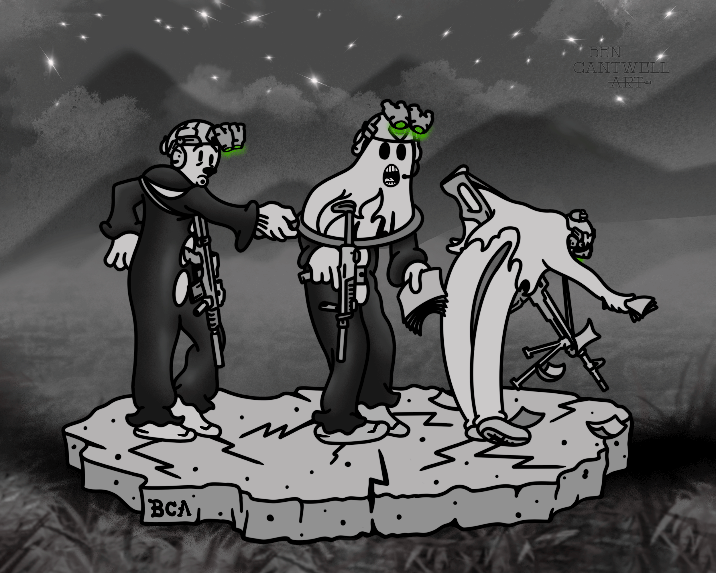 Dancing Clown to Ghost (PSYOPS)