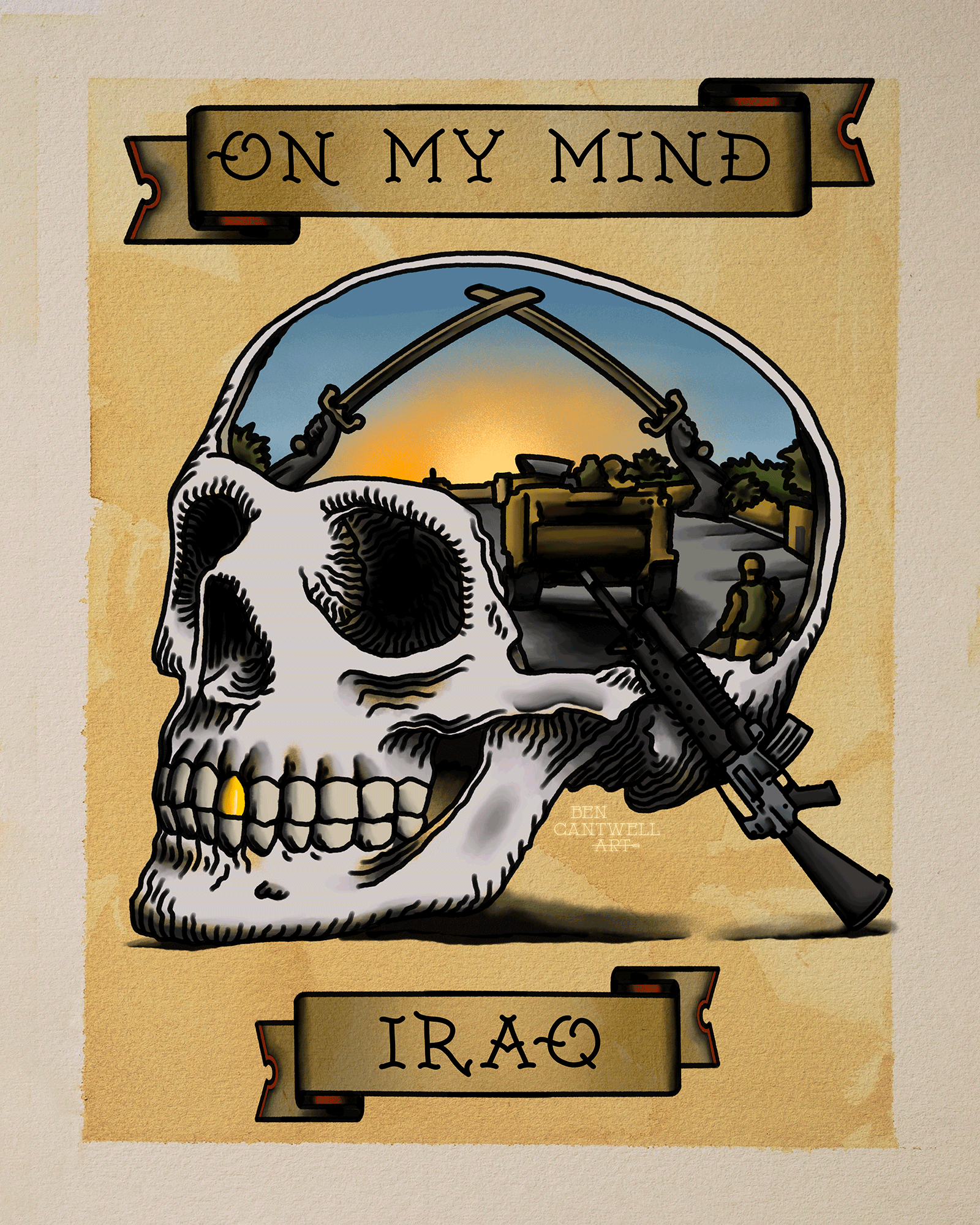 On My Mind Skull - Iraq