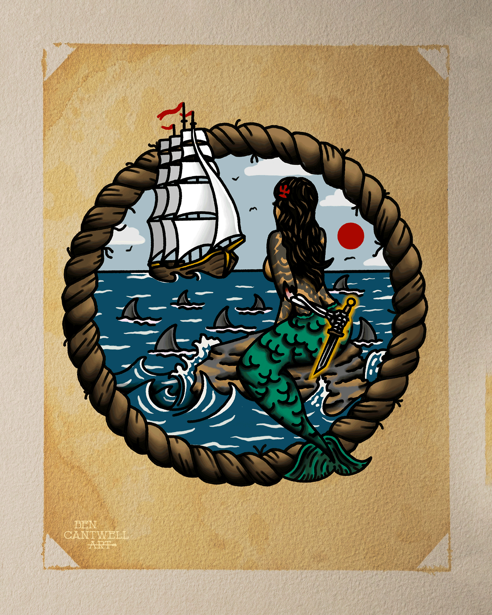 Siren and Ship
