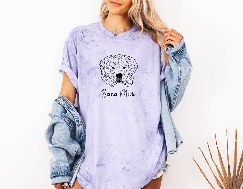 Berner Mom Bernese Mountain Dog Dog Mom Comfort Colors T Shirt