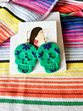 Jade and Navy Large Skull