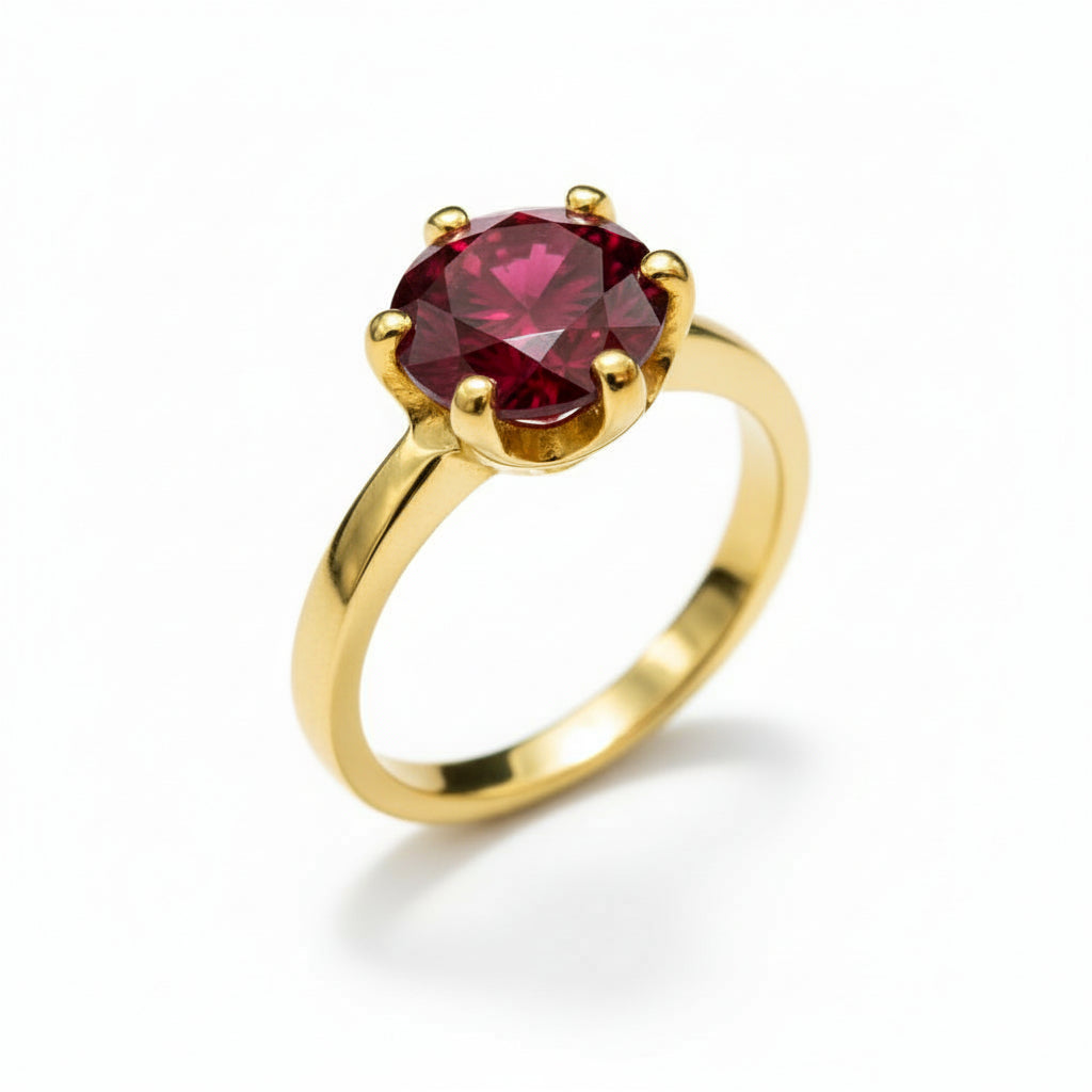 "Circle of Life" Round Portuguese Cut Cremation Ring 10mm