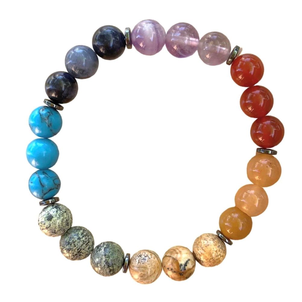 Chakra Alchemy Bracelet 8 mm Round Beads