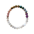 Selenite Chakra Bracelet 6 mm Round Beads