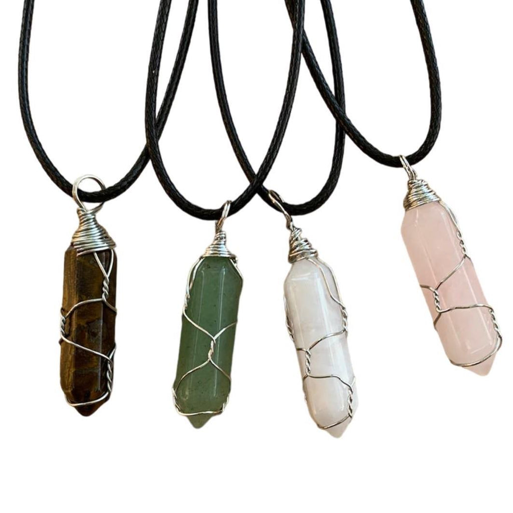 Crystal Necklaces - Wire Wrapped Points