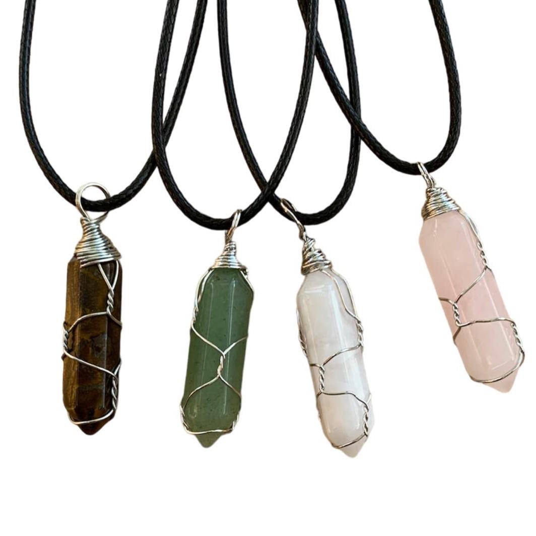 Crystal Necklaces - Wire Wrapped Points