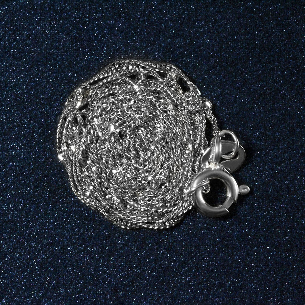 14k White Gold Singapore Chain (1.10 mm)