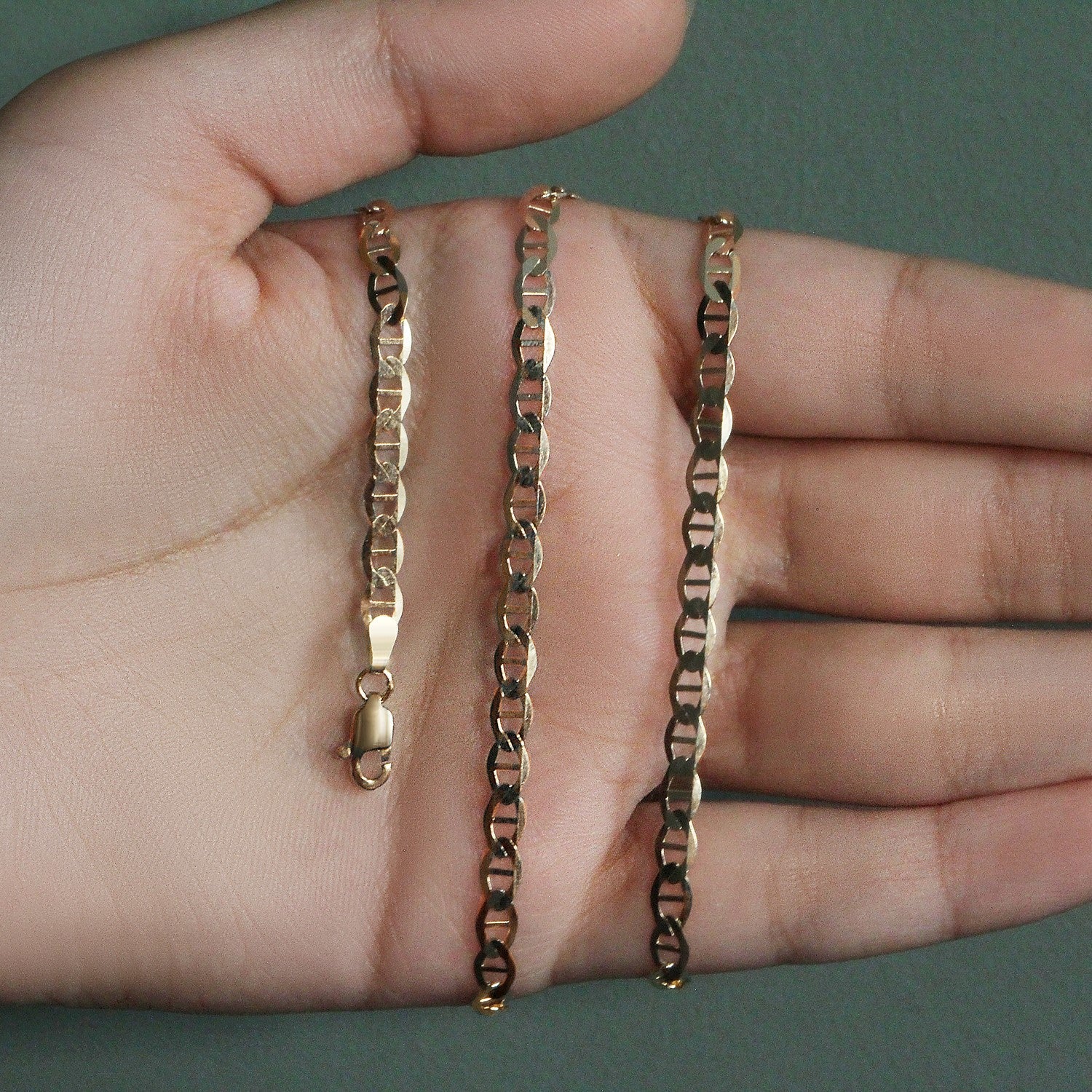 10k Yellow Gold Mariner Link Chain (4.50 mm)