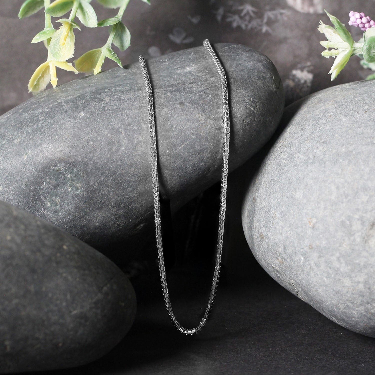 14k White Gold Ice Chain (1.30 mm)