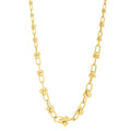 Graduated Jax Link Necklace in 14K Yellow Gold