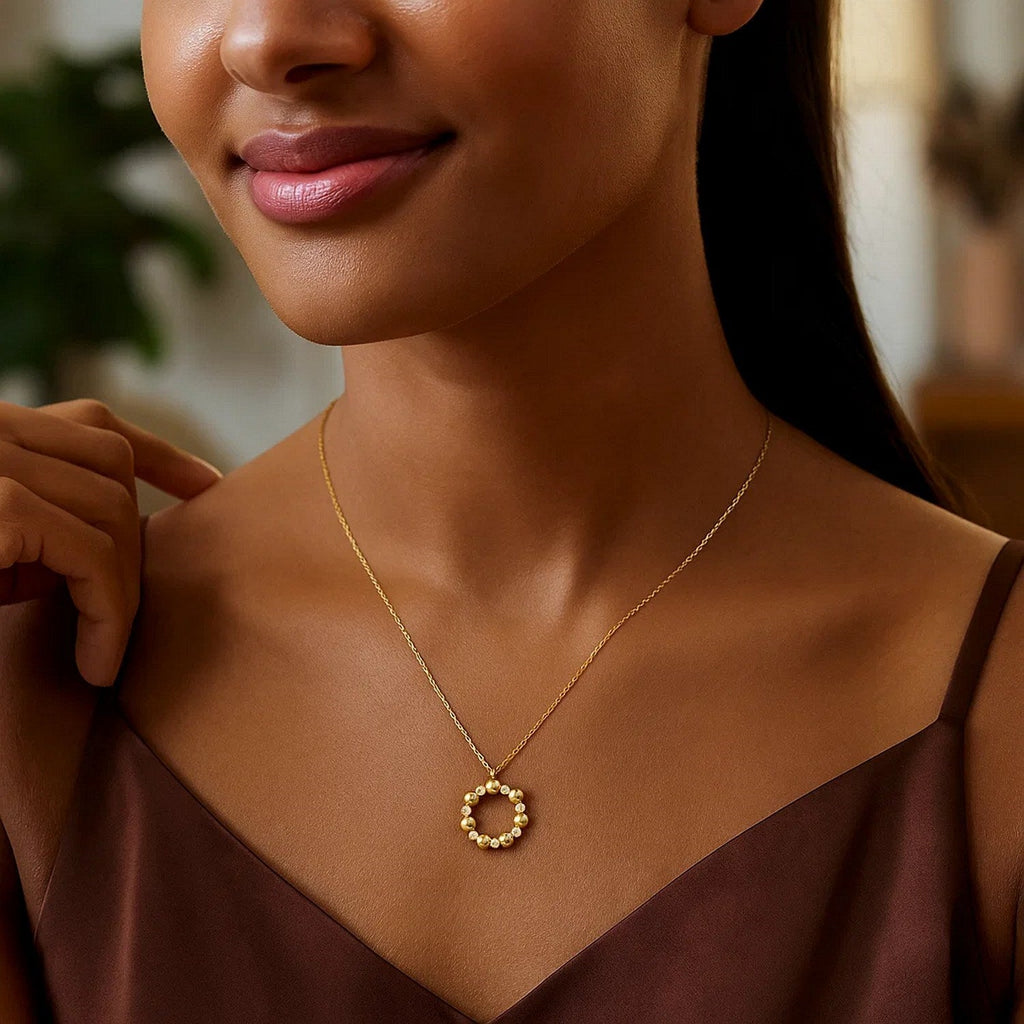 14K Yellow Gold Diamond Cut Cable Chain Necklace