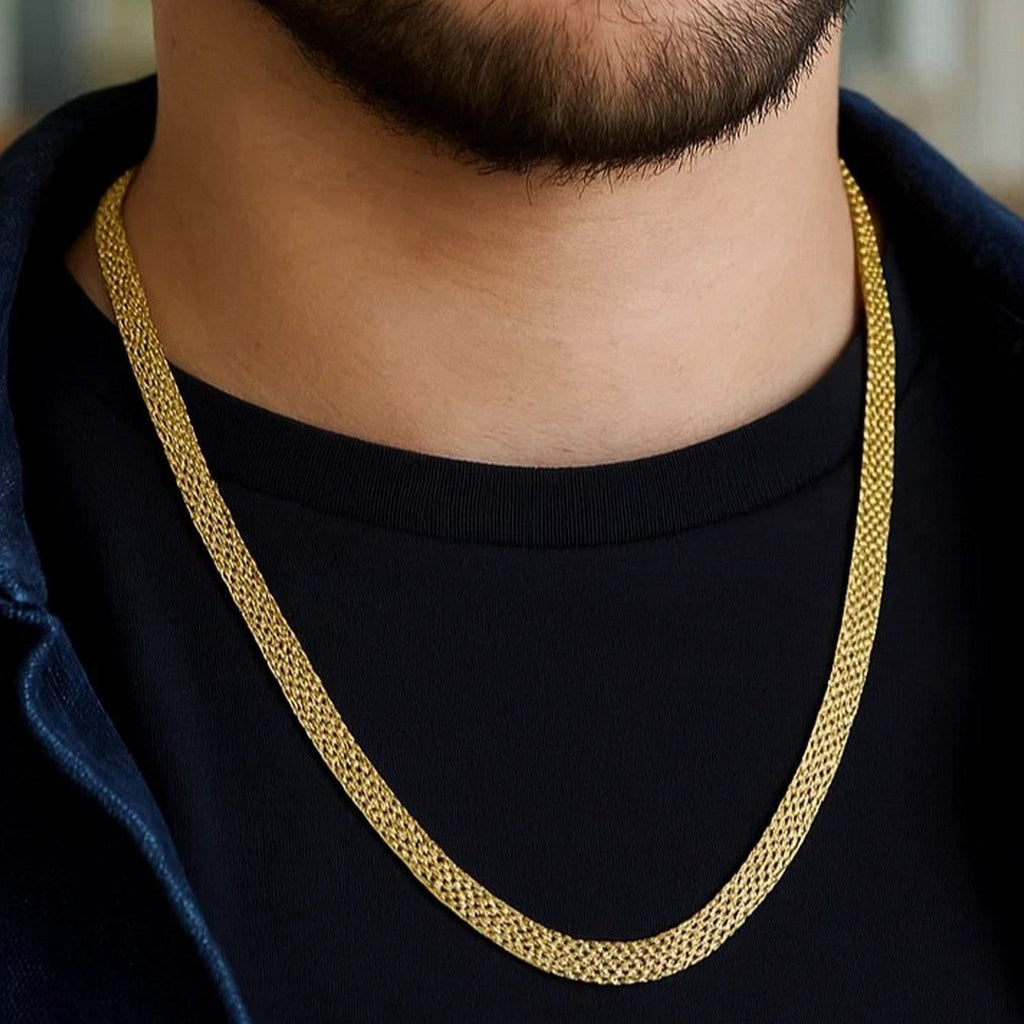 14k Yellow Gold Bismark Chain (7.00 mm)