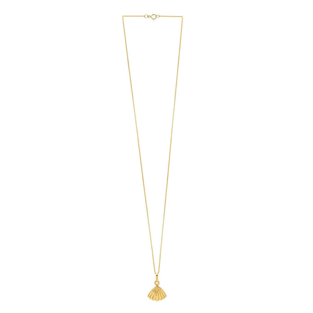Sea Shell Necklace in 10K Yellow Gold