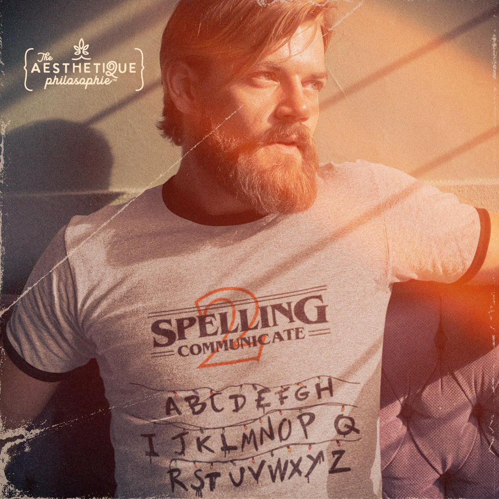 Spelling to Communicate - S2C - Adult Unisex Cotton Ringer T-Shirt